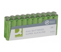 Super Alkaline Batteries Q-CONNECT AAA, LR03, 1, 5V, 20pcs