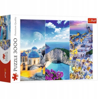 PUZZLE "3000 - Greckie wakacje" / Tr, Podkategoria, Kategoria