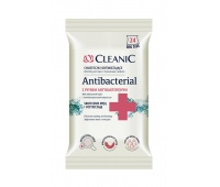Chusteczki odświeżające CLEANIC Antybacterial, 24szt., Akcesoria do sprzątania, Artykuły higieniczne i dozowniki