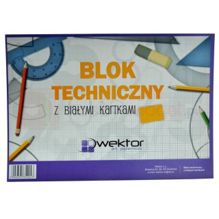 BLOK TECHNICZNY A4 BIAŁY, Podkategoria, Kategoria