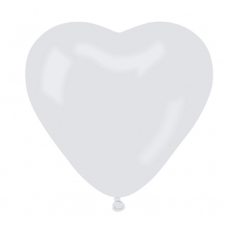 BALON CR PASTEL "SERCE BEZ NADRUKU" BIAŁY 50SZT., Podkategoria, Kategoria