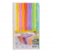 Bibuła marszczona GIMBOO Pastel, w rolce, 25x200cm, 10szt., mix kolorów, Produkty kreatywne, Artykuły szkolne