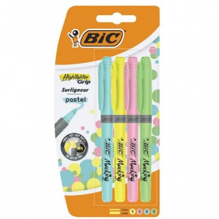 ZAKREŚLACZ HIGHLINER GRIP PASTELOWY 4KOL., Podkategoria, Kategoria