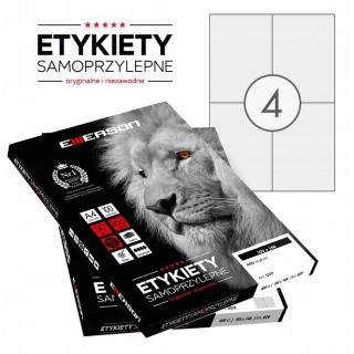 ETYKIETY SAMOPRZ.A4 029 BIAŁE 105X148MM 100ark., Podkategoria, Kategoria