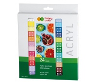 FARBA AKRYLOWA ZESTAW 24KOL.X12ML HAPPY COLOR, Podkategoria, Kategoria