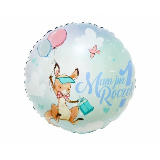 BALON FOLIOWY MAM JUŻ 1 ROCZEK 18" KANGUREK, Podkategoria, Kategoria