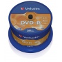 Verbatim DVD-R 16x 4,7GB 50p cake box DataLife+,AdvAZO,scr ers, bez nadr, mat, Płyty CD/DVD i dyskietki, Akcesoria komputerowe