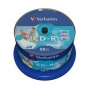 Verbatim CD-R 52x 700MB 50p cake box DataLife+,AZO, Inkjet, Wide printable, Płyty CD/DVD i dyskietki, Akcesoria komputerowe