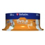 Verbatim DVD-R 16x 4,7GB 25p cake box DataLife+AZO+, nadruk,, Płyty CD/DVD i dyskietki, Akcesoria komputerowe