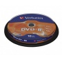 Verbatim DVD-R 16x 4,7GB 10p cake box DataLife+AZO+,scratch res, bez nadr, mat, Płyty CD/DVD i dyskietki, Akcesoria komputerowe