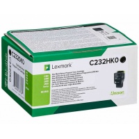Lexmark Toner C232HK0 Black 3K, Tonery, Materiały eksploatacyjne