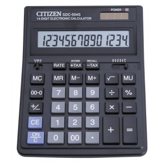 KALKULATOR CITIZEN BIUROWY SDC-554S 14-POZ., Podkategoria, Kategoria