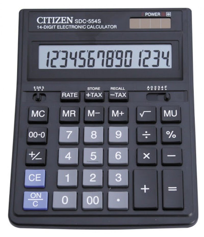 KALKULATOR CITIZEN BIUROWY SDC-554S 14-POZ., Podkategoria, Kategoria