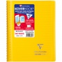 Kołonotatnik CLAIREFONTAINE Koverbook, w linię, 80 kart., 14,8x21cm, mix kolorów, Kołonotatniki, Zeszyty i bloki