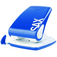 Dziurkacz SAXDesign 518 paperbox, dziurkuje do 40 kartek, niebieski, Dziurkacze, Drobne akcesoria biurowe