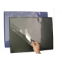 Desk pad with transparent film 63x50cm black