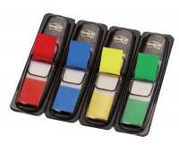 Zakładki indeksujące POST-IT® (683-4), PP, 12x43mm, 4x35 kart., mix kolorów
