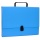 Teczka-pudełko OFFICE PRODUCTS, PP, A4/5cm, z rączką i zamkiem, niebieska