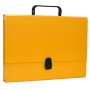 Teczka-pudełko OFFICE PRODUCTS, PP, A4/5cm, z rączką i zamkiem, żółta, Teczki przestrzenne, Archiwizacja dokumentów