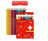 Kredki CARAN D'ACHE Swisscolor, kartonowe pudełko, 18 szt., Plastyka, Artykuły szkolne