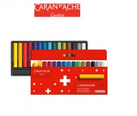 Kredki woskowe CARAN D'ACHE Swisscolor, kartonowe pudełko, 15 szt., Plastyka, Artykuły szkolne