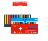 Kredki akwarelowe woskowe CARAN D'ACHE Swisscolor, kartonowe pudełko, 15 szt., Plastyka, Artykuły szkolne