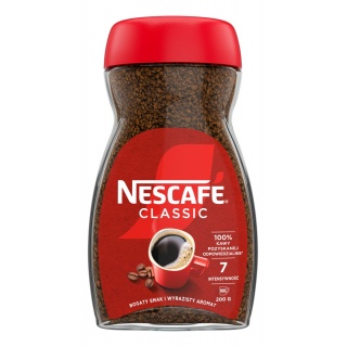 Kawa NESCAFE CLASSIC, rozpuszczalna, 200 g, Kawa, Artykuły spożywcze