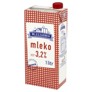 Mleko UHT MLECZARNIA 3,2%, 1 l, Mleka i śmietanki, Artykuły spożywcze