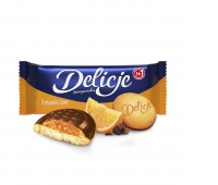 Ciastka DELICJE SZAMPAŃSKIE, 147 g, pomarańczowe, Ciastka, Artykuły spożywcze