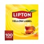 Tea LIPTON black, Yellow Label, 100 bags