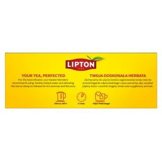 Herbata LIPTON czarna, Yellow Label, 100 torebek