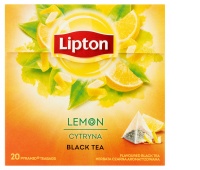 Herbata LIPTON, piramidki, 20 torebek, cytrynowa, Herbaty, Artykuły spożywcze