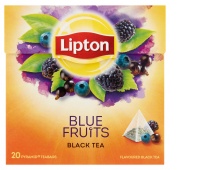 Herbata LIPTON, piramidki, 20 torebek, owoce jagodowe, Herbaty, Artykuły spożywcze