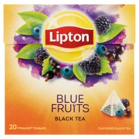 Herbata LIPTON, piramidki, 20 torebek, owoce jagodowe, Herbaty, Artykuły spożywcze