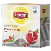 Herbata LIPTON, piramidki, 20 torebek, biała herbata i granat, Herbaty, Artykuły spożywcze