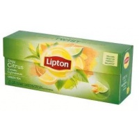 Herbata LIPTON Green Tea, 25 torebek, cytrusowa