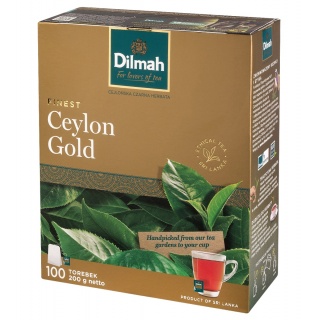 Herbata DILMAH Ceylon Gold, 100 torebek, Herbaty, Artykuły spożywcze