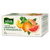Herbata VITAX INSPIRATIONS, grejpfrut i pomarańcza, 20 torebek, Herbaty, Artykuły spożywcze