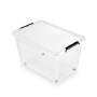Pojemnik do przechowywania ORPLAST Simple box, 32l, na kółkach, transparentny