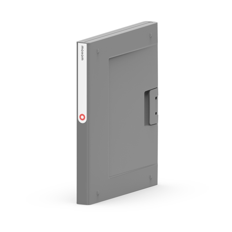 Folder NEW BINDER MOXOM, plastikowy, A4/25mm ciemnoszary