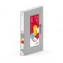 Folder NEW BINDER MOXOM, plastikowy, A4/35mm, jasnoszary