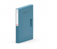 Folder NEW BINDER MOXOM, plastikowy, A4/35mm, szaro-niebieski