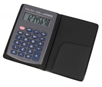 Kalkulator kieszonkowy VECTOR KAV VC-210III, 8- cyfrowy ,64x98,5mm, szary
