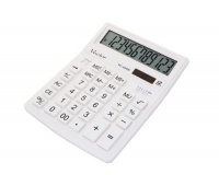 Kalkulator biurowy VECTOR KAV VC-444, 12-cyfrowy, 154x200mm, biały