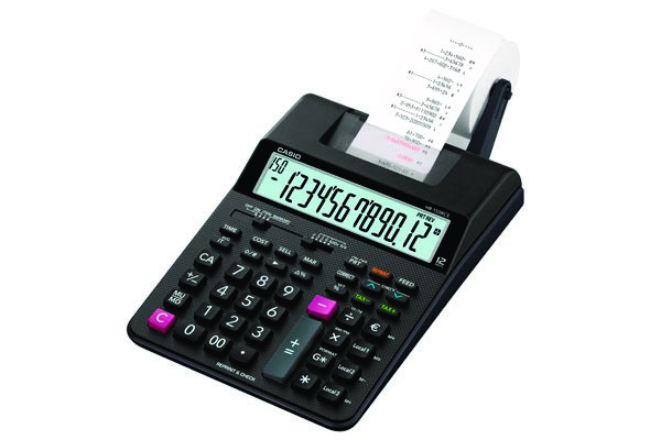 tidevand lindre parti Printing calculator CASIO HR-150RCE, with power source, 12 digits,  165x295mm, black - PBS Connect Polska: artykuły, materiały i akcesoria  biurowe