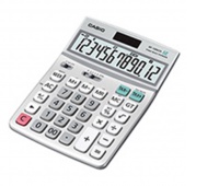 Kalkulator biurowy CASIO DF-120ECO, 12-cyfrowy 122,5x174,5x35,7 mm, szary, Kalkulatory, Urządzenia i maszyny biurowe
