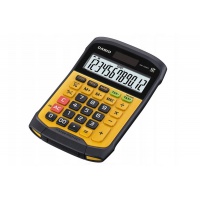 Kalkulator wodoodporny CASIO WM-320MT-S, 12-cyfrowy, 108,5x168,5mm, żółty