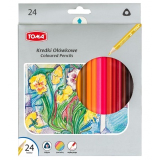 KREDKI OŁÓWKOWE 24KOL.TRÓJKĄTNE, Podkategoria, Kategoria