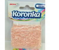 KORONKA 3,8CMX2M KOR38-1 RÓŻOWY, Podkategoria, Kategoria