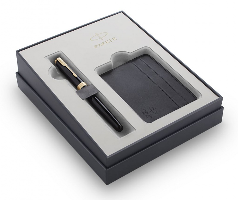 ZESTAW SONNET BLACK GT PIORO W.M+ETUI NA KARTY, Zestawy, Art. do pisania i korygowania